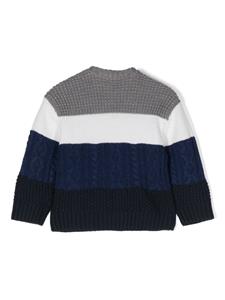 Emporio Armani Kids Trui met colourblocking - Blauw