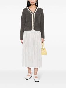 b+ab Button-up vest - Grijs