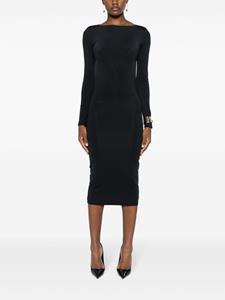 maisonclose Maison Close Midi-jurk met open rug - Zwart
