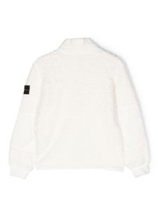 stoneislandjunior Stone Island Junior Jack met Compass-logopatch - Wit