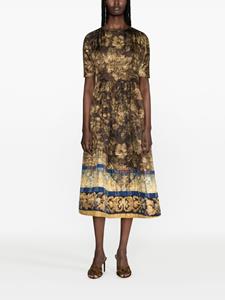 pierre-louismascia Pierre-Louis Mascia Midi-jurk met bloemenprint - Bruin