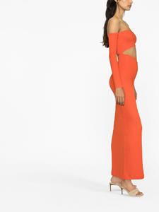 Lama Jouni Off-shoulder jurk - Oranje