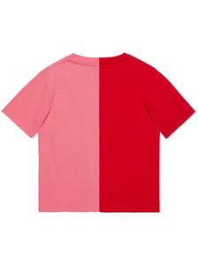guccikids Gucci Kids T-shirt met colourblocking - Roze