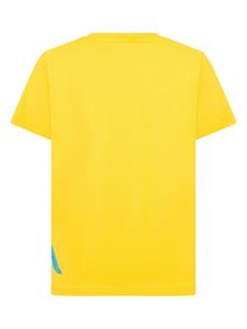 Moncler Enfant T-shirt met print - Geel