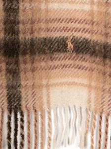 Polo Ralph Lauren Sjaal met borduurwerk - Bruin