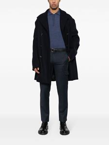 Canali slim-cut wool cargo trousers - Blauw