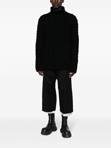 yohjiyamamoto Yohji Yamamoto Grofgebreide trui - Zwart