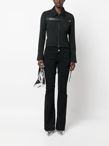 Courrèges Katoenen straight broek - Zwart