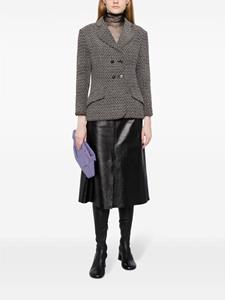 chanelpre-owned CHANEL Pre-Owned 1998 blazer met dubbele rij knopen - Zwart