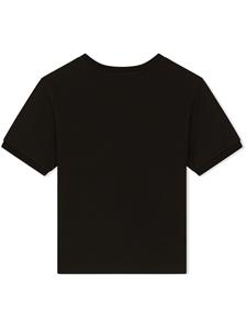 dolce&gabbanakids Dolce & Gabbana Kids Sweater met logoprint - Zwart