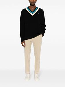 Moncler Ribfluwelen broek met logo applicatie - Beige