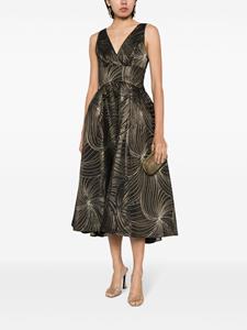 Amsale Mouwloze midi-jurk - Zwart