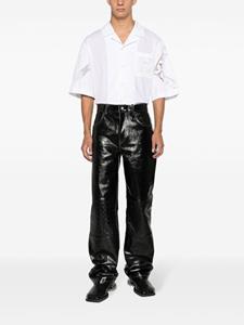 marineserre Marine Serre Leren broek - Zwart