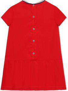 guccikids Gucci Kids Jurk met streepdetail - Rood