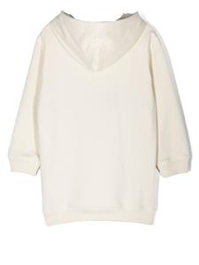 guccikids Gucci Kids Sweaterjurk met capuchon - Wit
