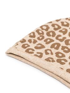 Bivakmuts met luipaardprint - Beige