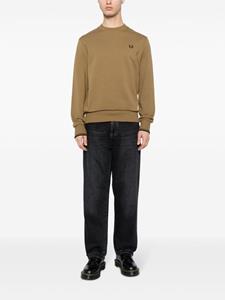 fredperry Fred Perry Trui met geborduurd logo - Bruin