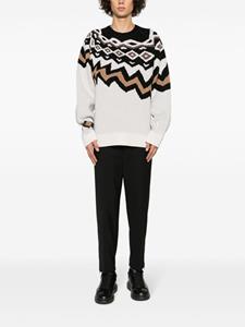 neilbarrett Neil Barrett Intarsia trui - Beige