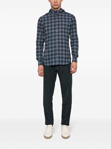 Kiton corduroy slim-cut trousers - Blauw