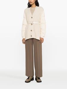 Moncler Vest van kasjmier-wolmix - Beige
