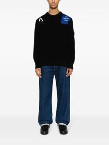 rafsimonsxfredperry Raf Simons X Fred Perry Trui met patch - Zwart