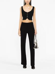 PINKO flared stretch-jersey trousers - Zwart