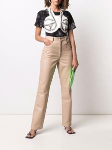 Leren broek - Beige