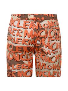 monclerenfant Moncler Enfant Zwembroek met elastische tailleband - Oranje