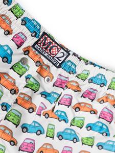 mc2saintbarthkids MC2 Saint Barth Kids Zwembroek met print - Wit
