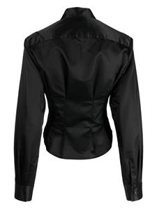 Cynthia Rowley Blouse met satijnen afwerking - Zwart