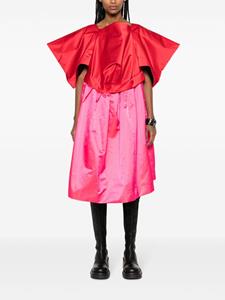 Comme Des Garçons Midi-jurk met colourblocking - Rood