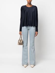 forteforte Forte Forte Blouse met satijnen afwerking - Blauw