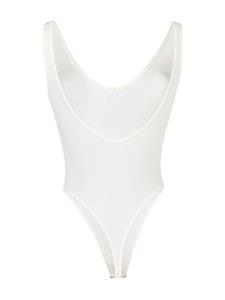 Mouwloze body - Beige