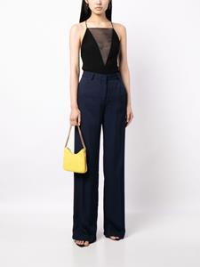 stellamccartney Stella McCartney High waist broek met wijde pijpen - Blauw