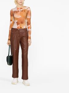 Stella McCartney Broek van imitatieleer - Bruin