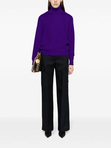 Stella McCartney pressed-crease cargo-pocket straight trousers - Zwart