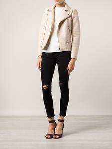 MOTHER 'Looker' ankle frey jeans - Zwart