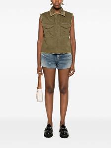saintlaurentpre-owned Saint Laurent Pre-Owned Gilet met borduurwerk - Groen
