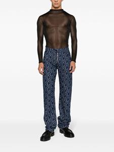 Ludovic de Saint Sernin Broek met monogramprint - Blauw