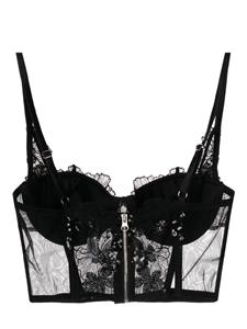 fleurdumal Fleur Du Mal Violet bustier met pailletten - Zwart