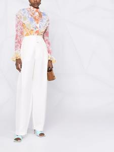 ETRO Pantalon met wijde pijpen - Wit