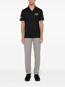 Ea7 Emporio Armani Poloshirt met logoprint - Zwart