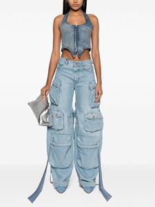 theattico The Attico Jeans met wijde pijpen - Blauw