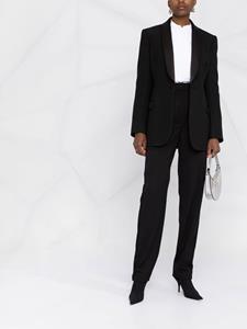 alexandermcqueen Alexander McQueen Pantalon met vlak van kant - Zwart