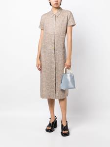 chanelpre-owned CHANEL Pre-Owned 1999 blousejurk met print - Bruin