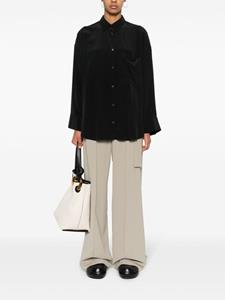 bymalenebirger By Malene Birger Derris zijden blouse met lange mouwen - Zwart
