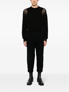 commedesgarçonshommeplus Comme des Garçons Homme Plus Pantalon met krijtstreep - Zwart