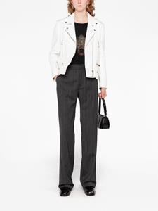 alessandrarich Alessandra Rich Pantalon met krijtstreep - Grijs