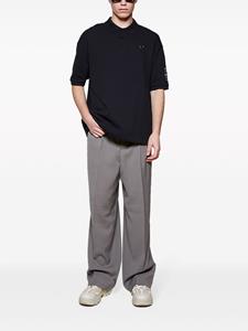 rafsimonsxfredperry Raf Simons X Fred Perry Poloshirt met logoplakkaat - Zwart
