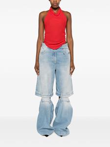 theattico The Attico Jeans met wijde pijpen - Blauw